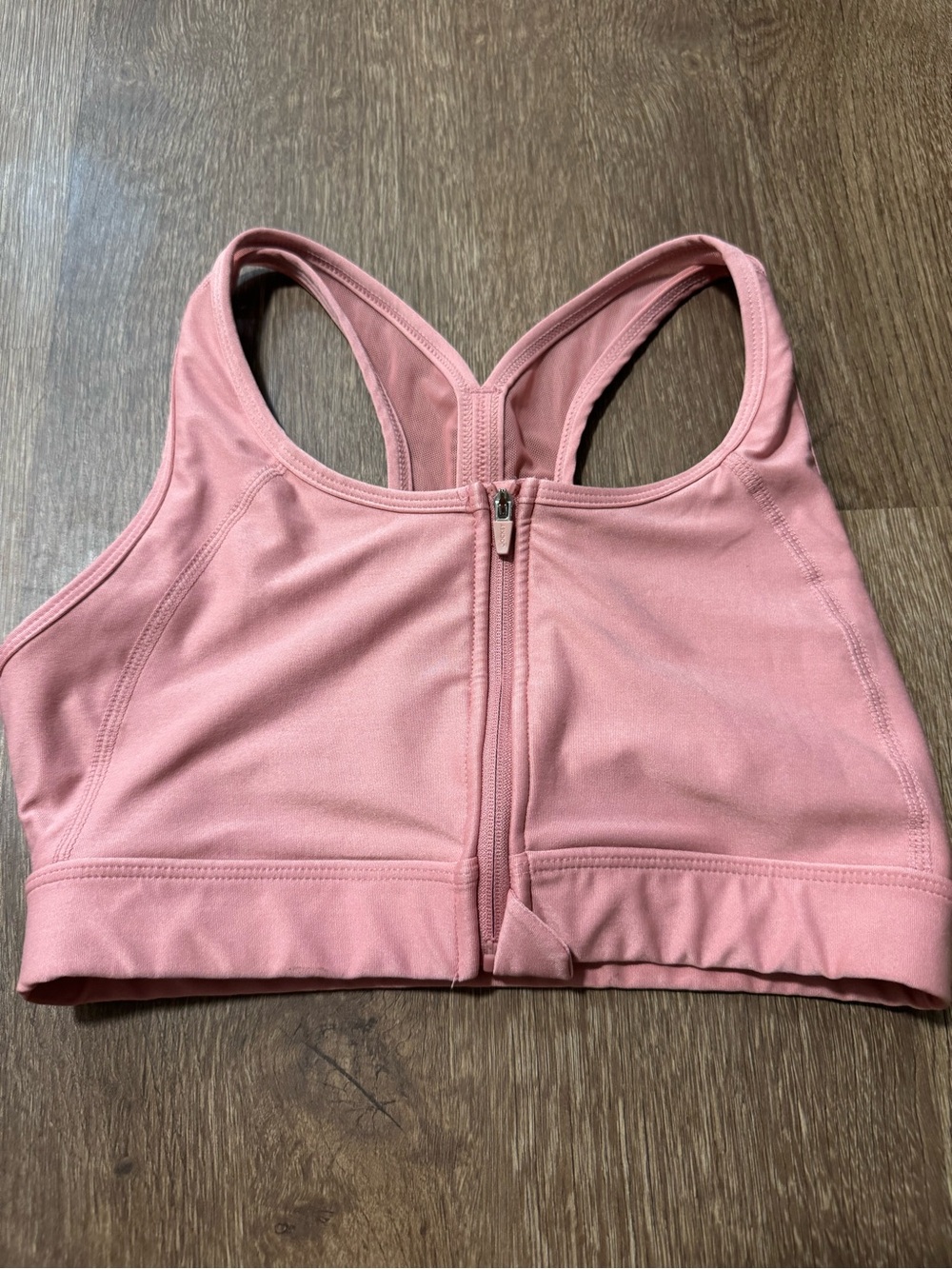 Jockey Sports Bra Front Zipper Pink Size Small